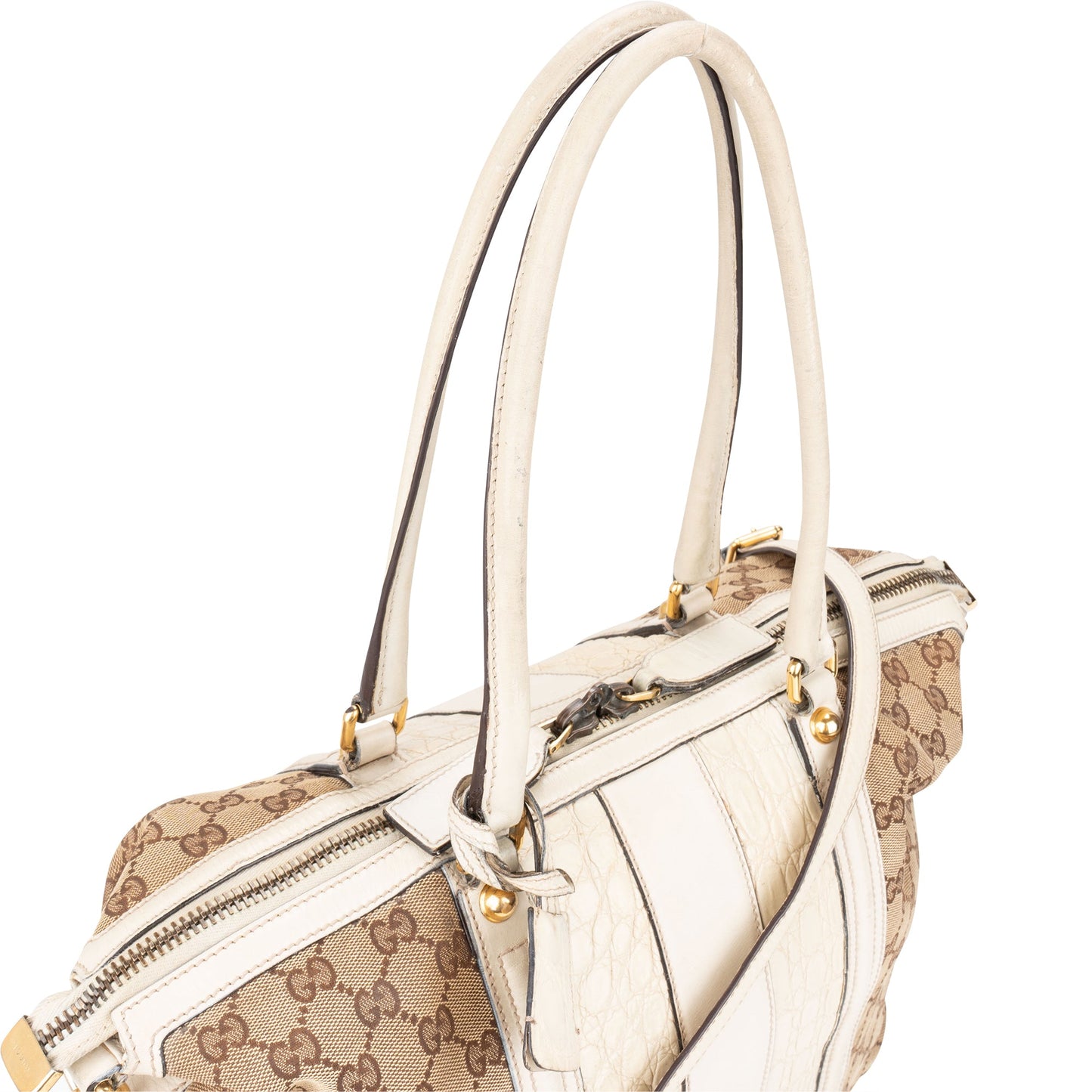 Gucci GG Monogram Croco Optic Handbag