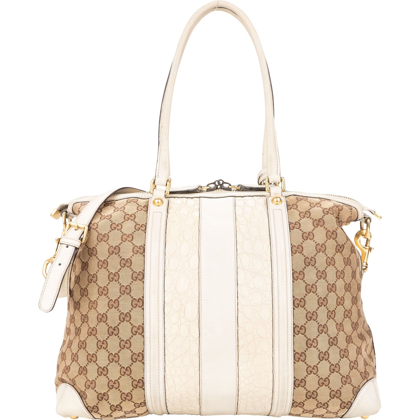 Gucci GG Monogram Croco Optic Handbag