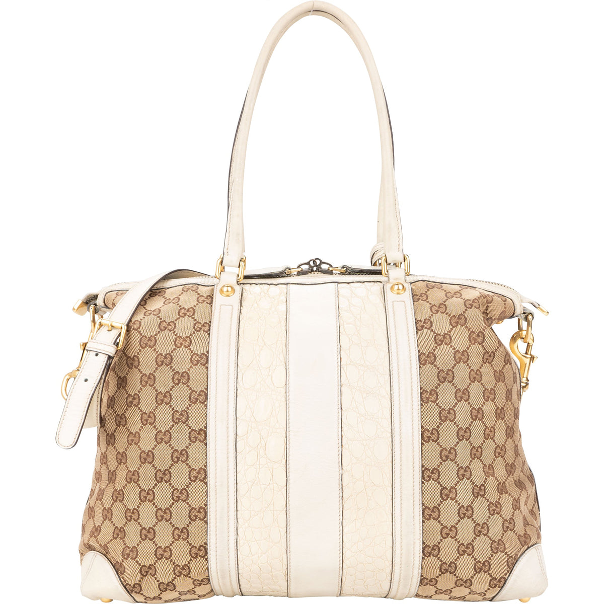 Gucci GG Monogram Croco Optic Handbag