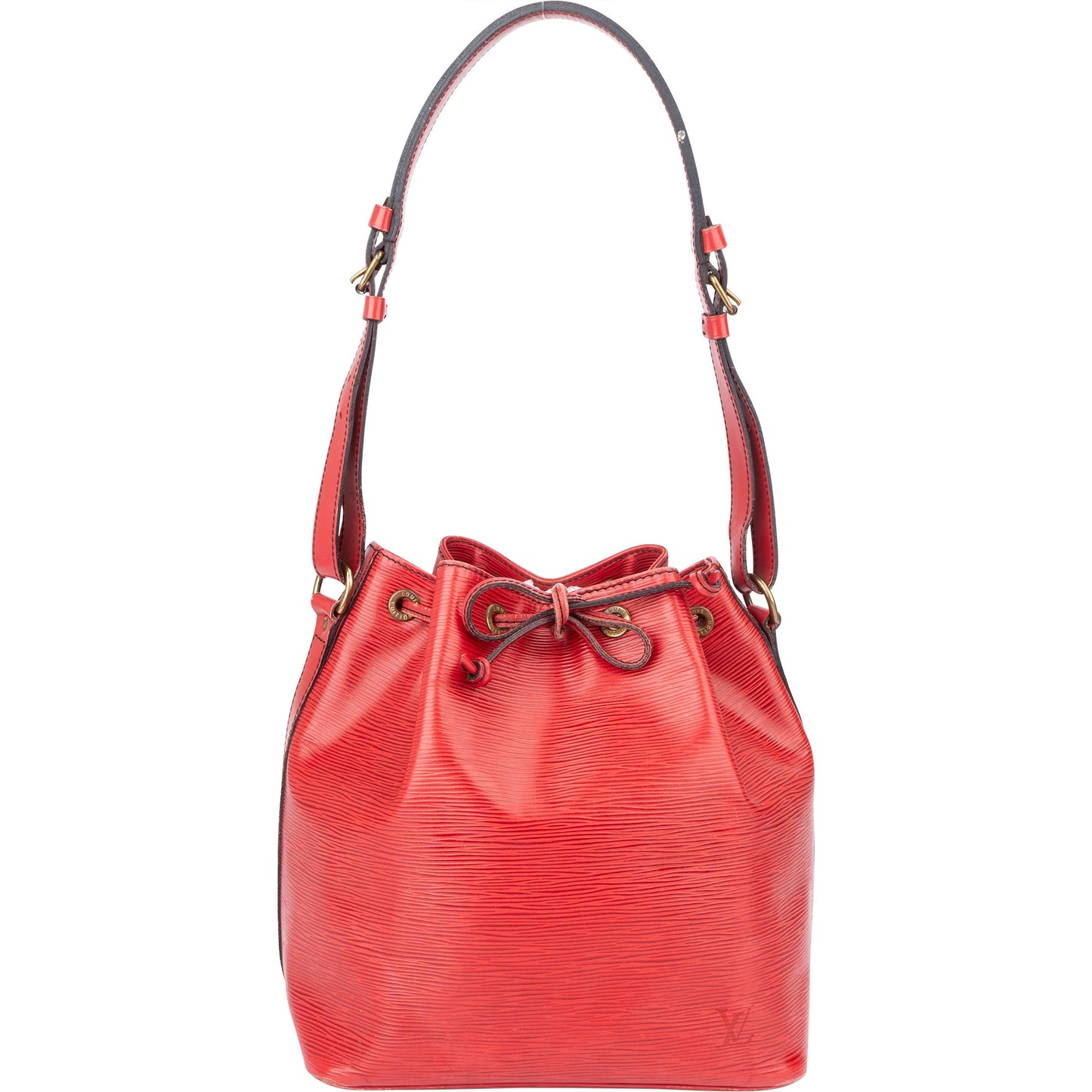 Louis Vuitton Rouge Epi Leather Sac Noe Petit Shoulder Bag