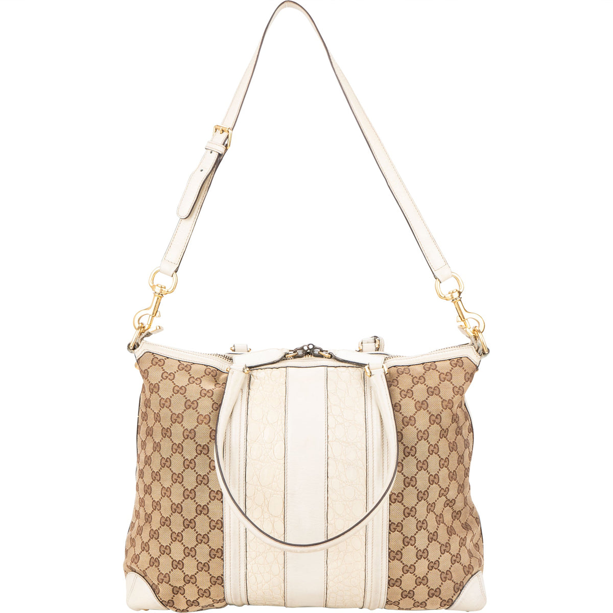 Gucci GG Monogram Croco Optic Handbag