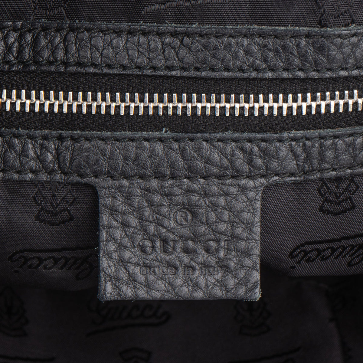 Gucci GG Monogram Bamboo Hobo Bag