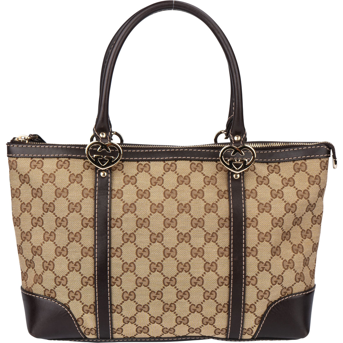 Gucci GG Monogram Twin Heart Handbag