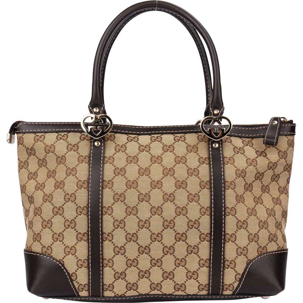 Gucci GG Monogram Twin Heart Handbag