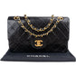 Chanel Quilted Lambskin 24K Gold Small Double Flap Crossbody Bag