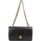 Chanel Quilted Lambskin 24K Gold Small Double Flap Crossbody Bag