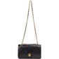 Chanel Quilted Lambskin 24K Gold Small Double Flap Crossbody Bag