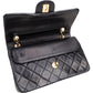 Chanel Quilted Lambskin 24K Gold Small Double Flap Crossbody Bag