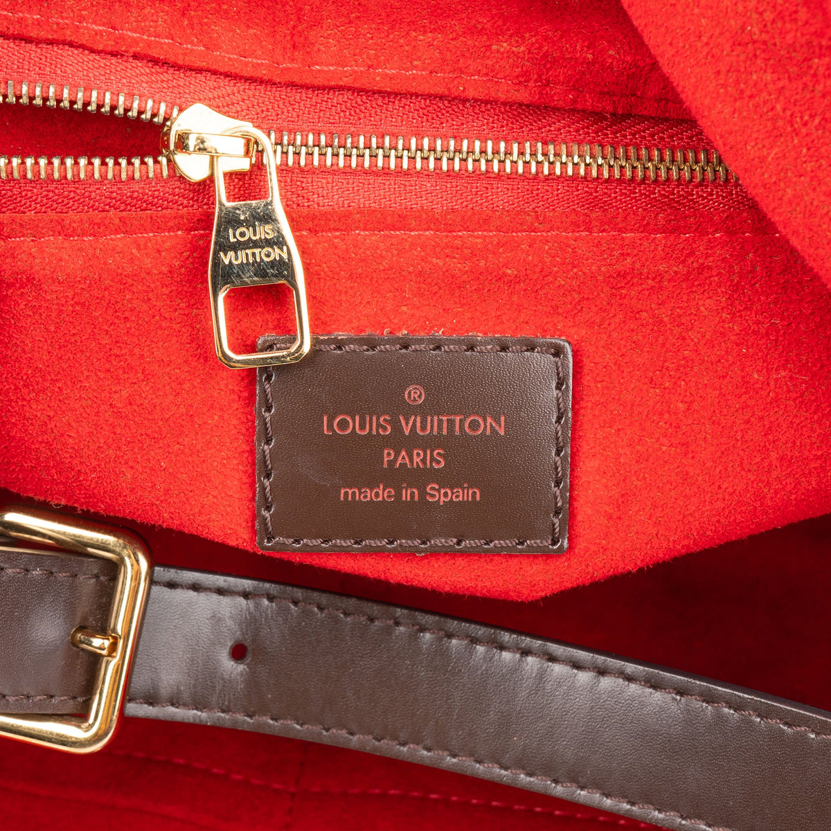 Louis Vuitton Damier Ebene Monogram Reggia Handbag