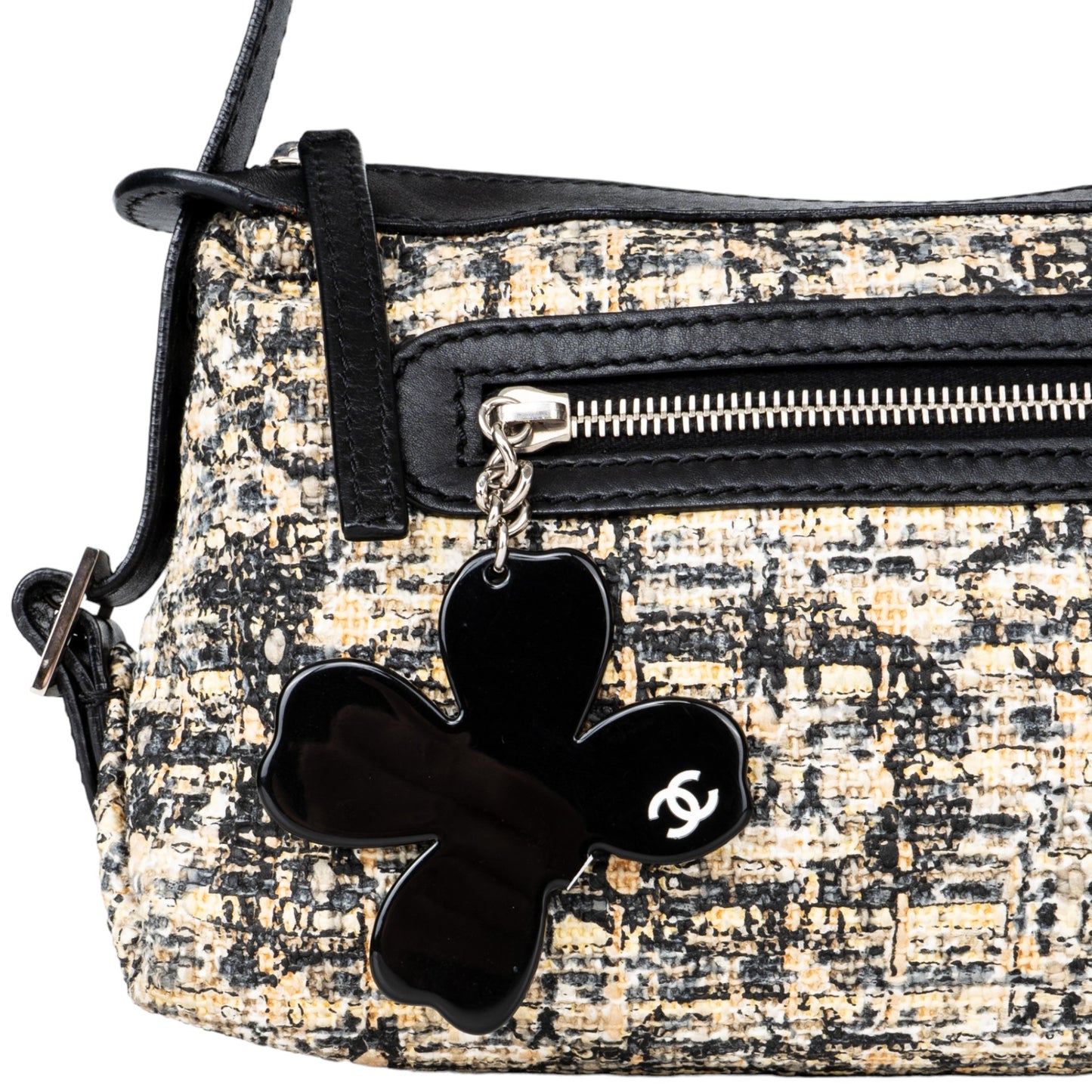 Chanel Tweed Clover Shoulder Bag