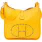 Hermès Yellow Leather Evelyne GM Crossbody Bag