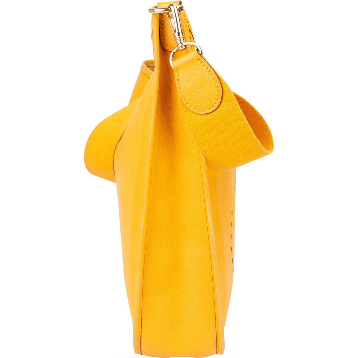 Hermès Yellow Leather Evelyne GM Crossbody Bag