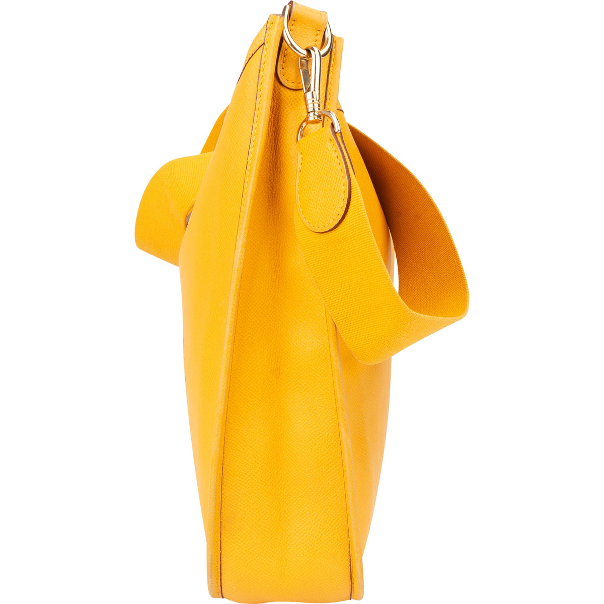 Hermès Yellow Leather Evelyne GM Crossbody Bag