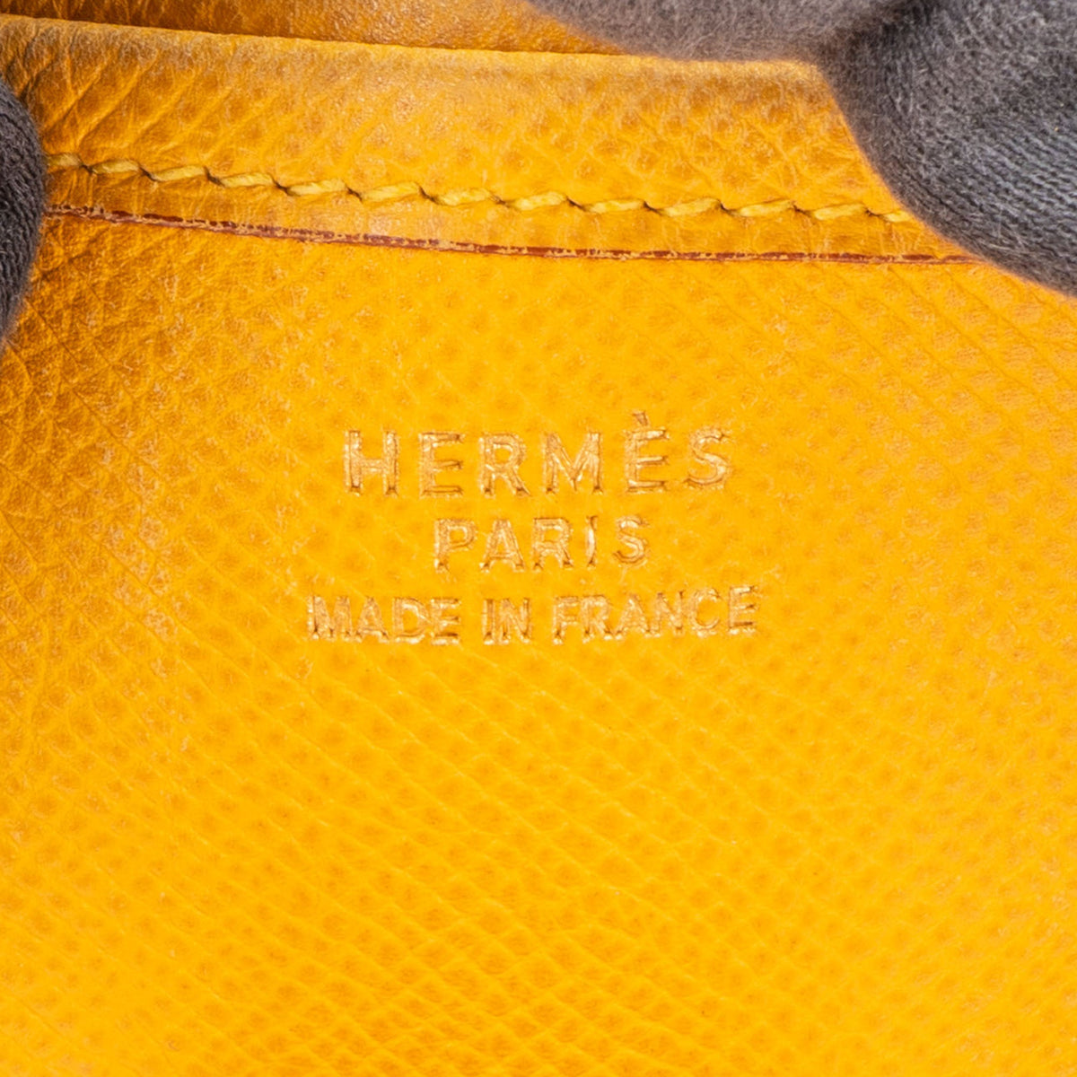 Hermès Yellow Leather Evelyne GM Crossbody Bag