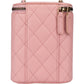 Chanel Pink Caviar Leather Mini Vertical Vanity Crossbody Bag