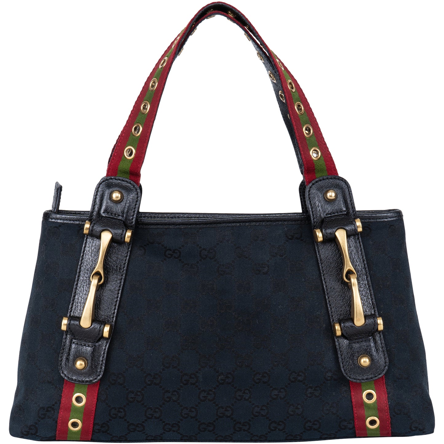 Gucci GG Monogram Grommet Straps Pelham Shoulder Bag