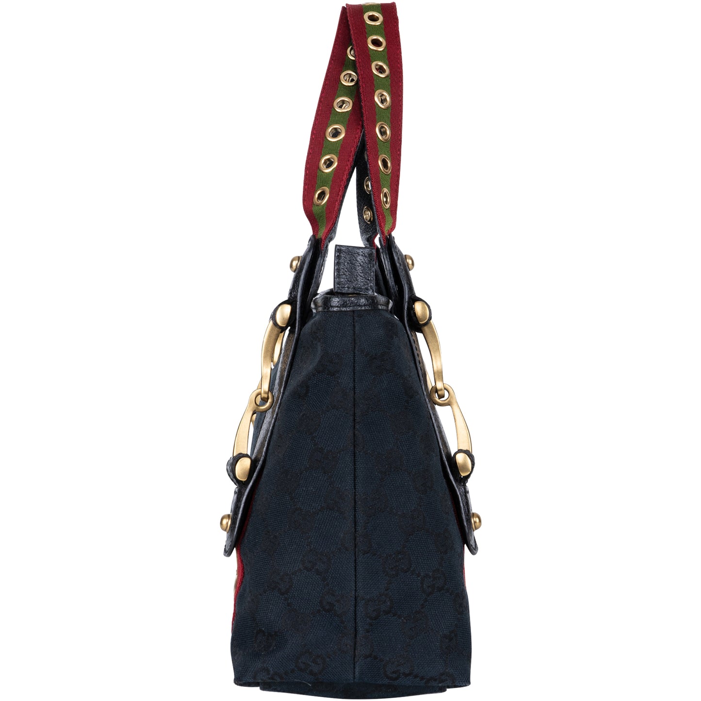 Gucci GG Monogram Grommet Straps Pelham Shoulder Bag