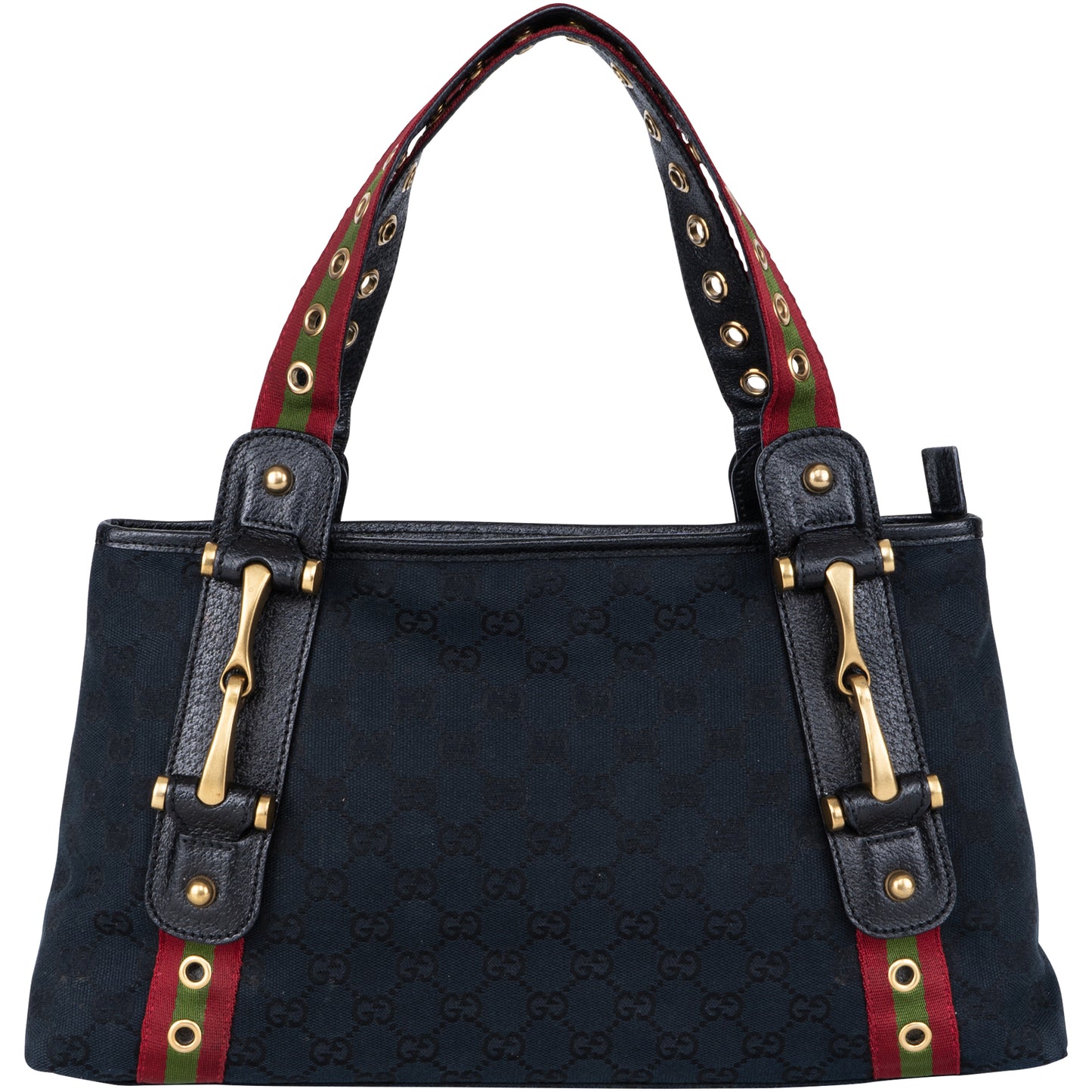 Gucci GG Monogram Grommet Straps Pelham Shoulder Bag