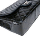 Chanel Quilted Patent Leather Palladium Jumbo Single Flap Crossbody Bag