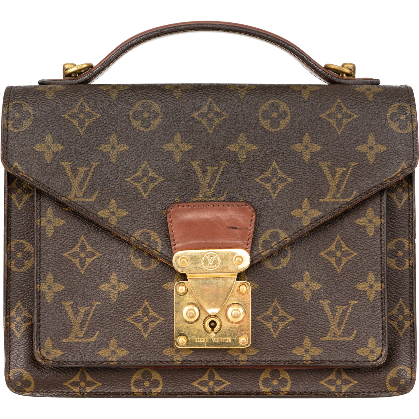 Louis Vuitton Monceau Handbag Canvas Monogram