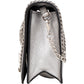 Miu Miu Cromo Flap aus silbernem Leder – Ansicht 3