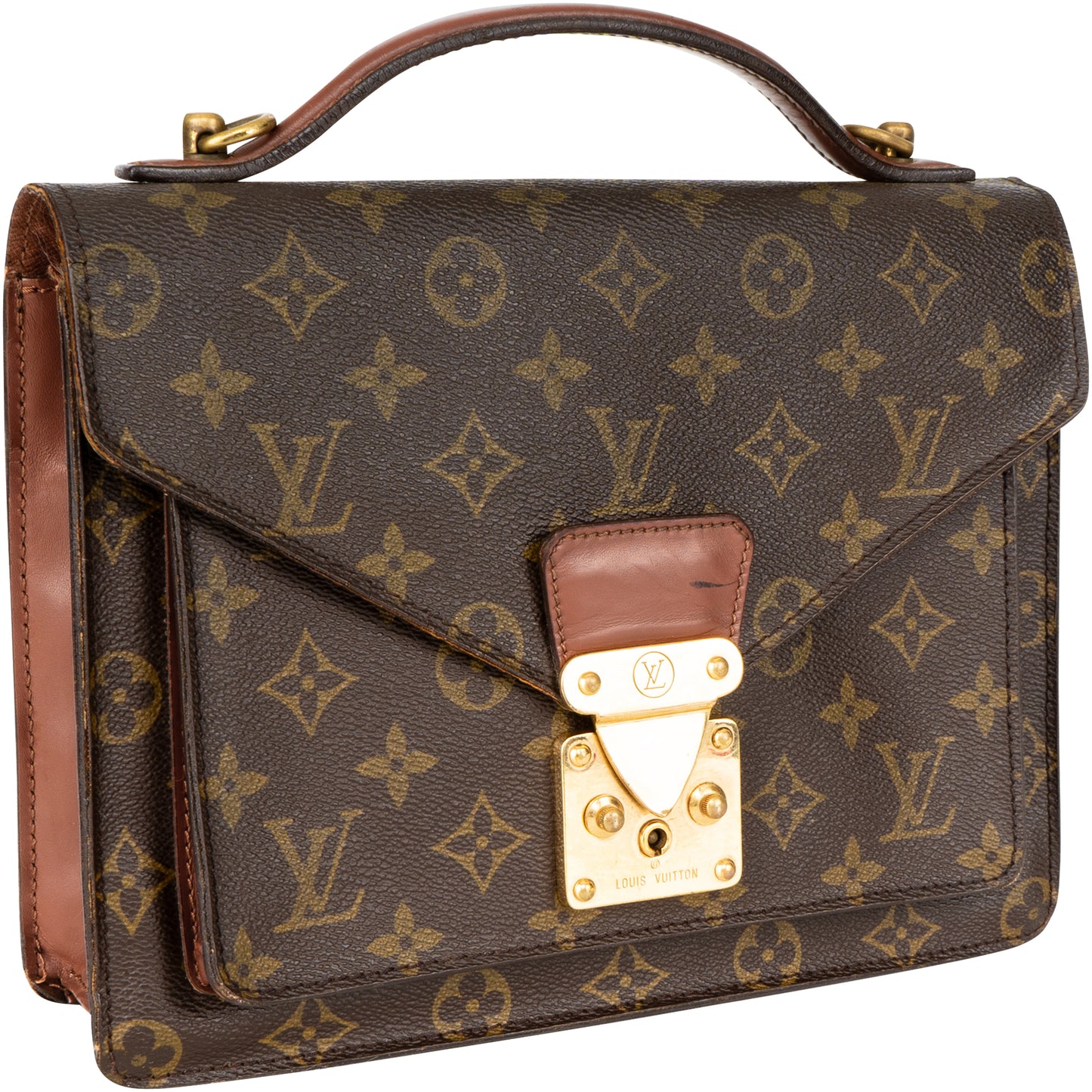 Louis Vuitton Monceau Handbag Canvas Monogram