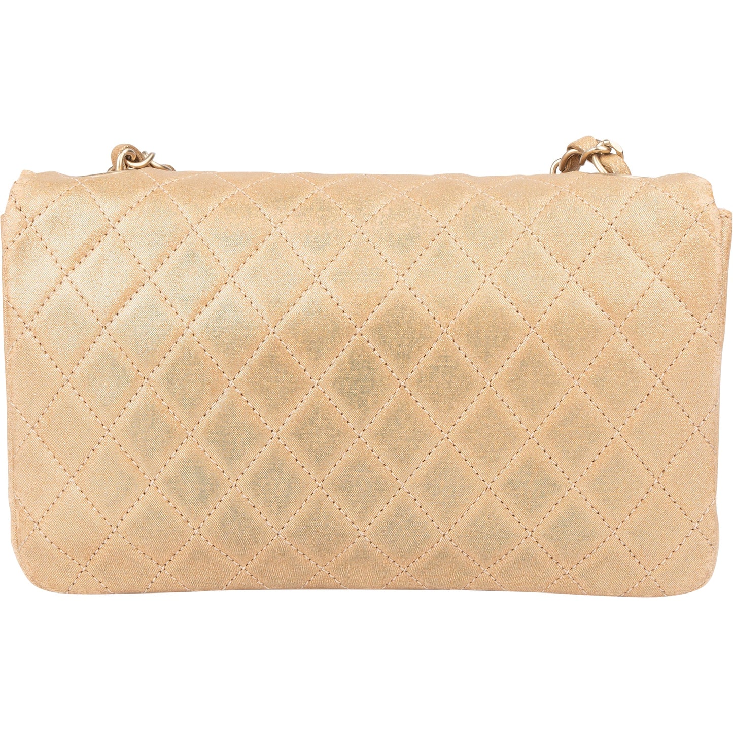 Chanel Quilted Pearl CC Single Flap Crossbody Bag