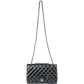 Chanel Quilted Patent Leather Palladium Jumbo Single Flap Crossbody Bag