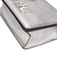 Miu Miu Cromo Flap aus silbernem Leder – Ansicht 7