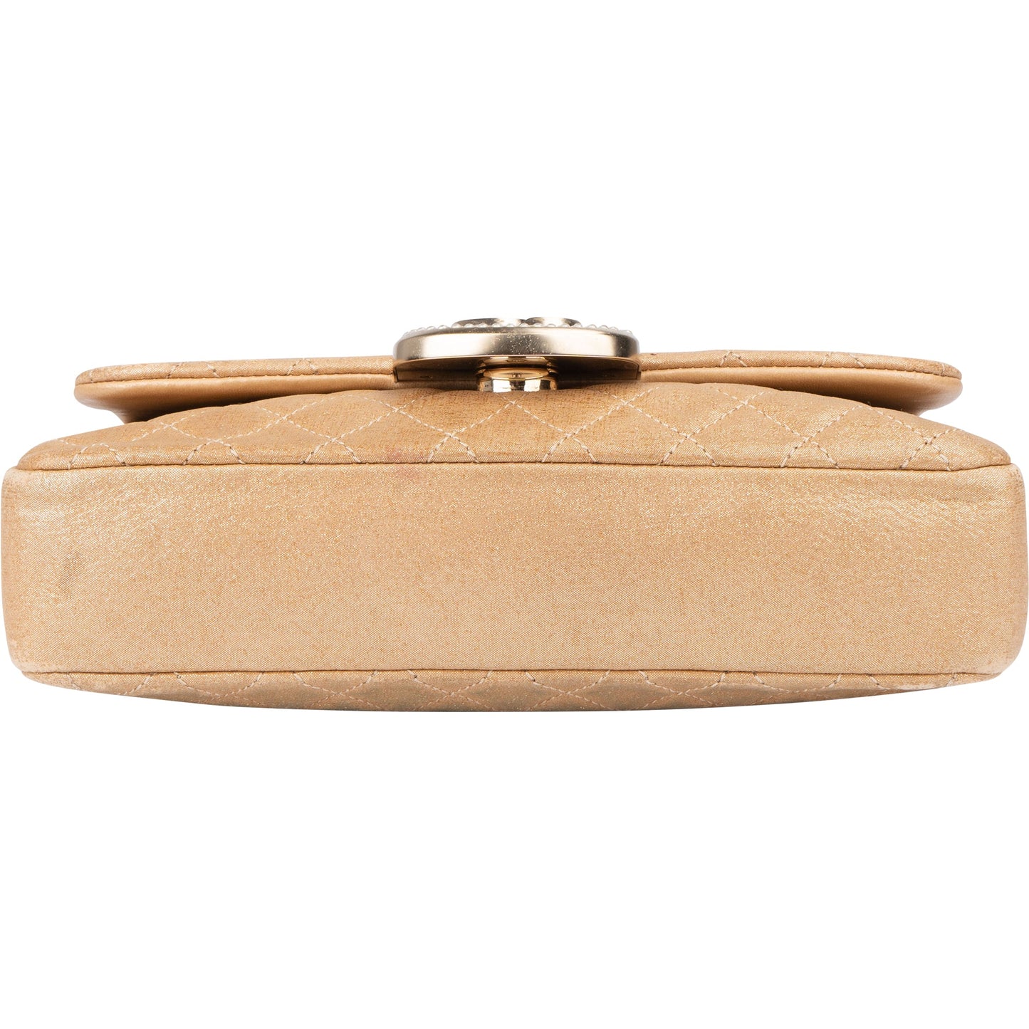 Chanel Quilted Pearl CC Single Flap Crossbody Bag