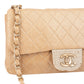 Chanel Quilted Pearl CC Single Flap Crossbody Bag