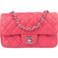 Chanel Quilted Lambskin Single Flap Crossbody Bag