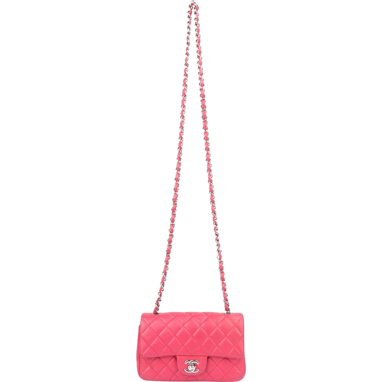 Chanel Quilted Lambskin Single Flap Crossbody Bag