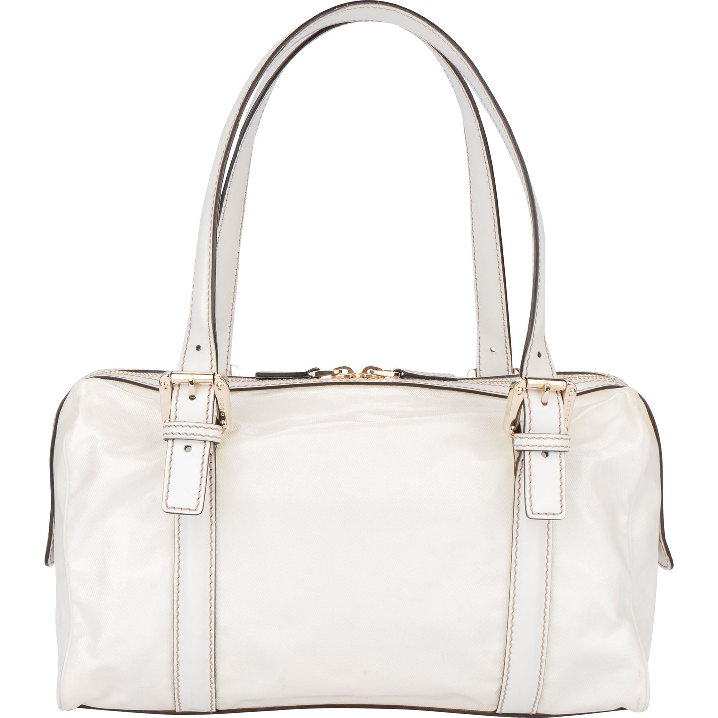 Gucci White Leather GG Britt Handbag