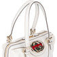 Gucci White Leather GG Britt Handbag