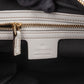 Gucci White Leather GG Britt Handbag