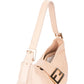 Fendi FF Rose Leather Baguette Handbag