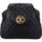 Chanel Quilted Caviar Leather Chain Backpack