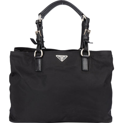 Prada Black Nylon Triangle Handbag