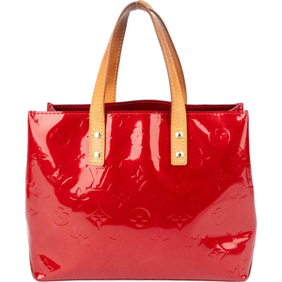 Louis Vuitton Red Vernis Monogram Reade PM Handbag
