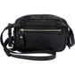 Saint Laurent Black Chevron Leather Lou Crossbody Bum Bag