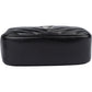 Saint Laurent Black Chevron Leather Lou Crossbody Bum Bag