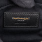 Saint Laurent Black Chevron Leather Lou Crossbody Bum Bag