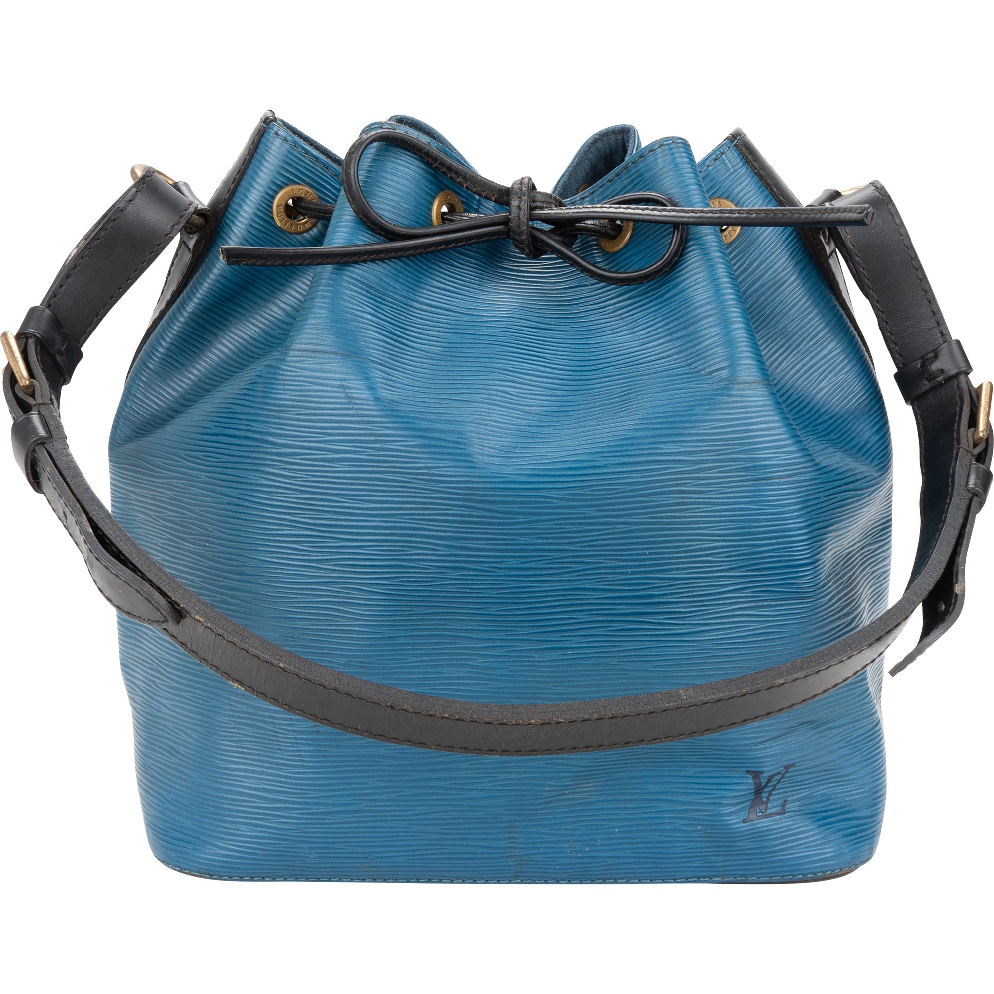 Louis Vuitton Bleu Bicolor Epi Leather Sac Noe Petit Shoulder Bag