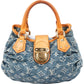 Louis Vuitton Denim Monogram Pleaty Handbag