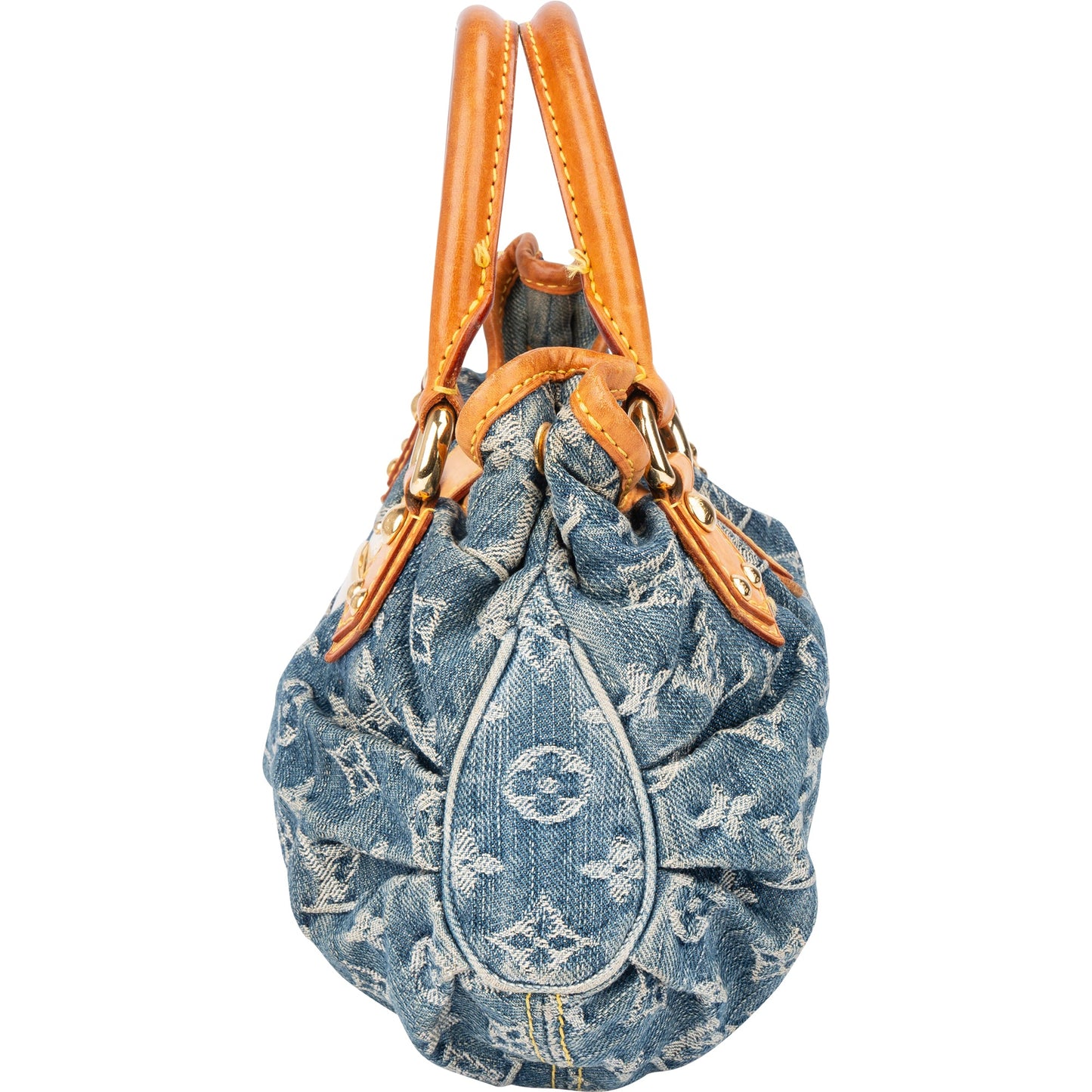 Louis Vuitton Denim Monogram Pleaty Handbag