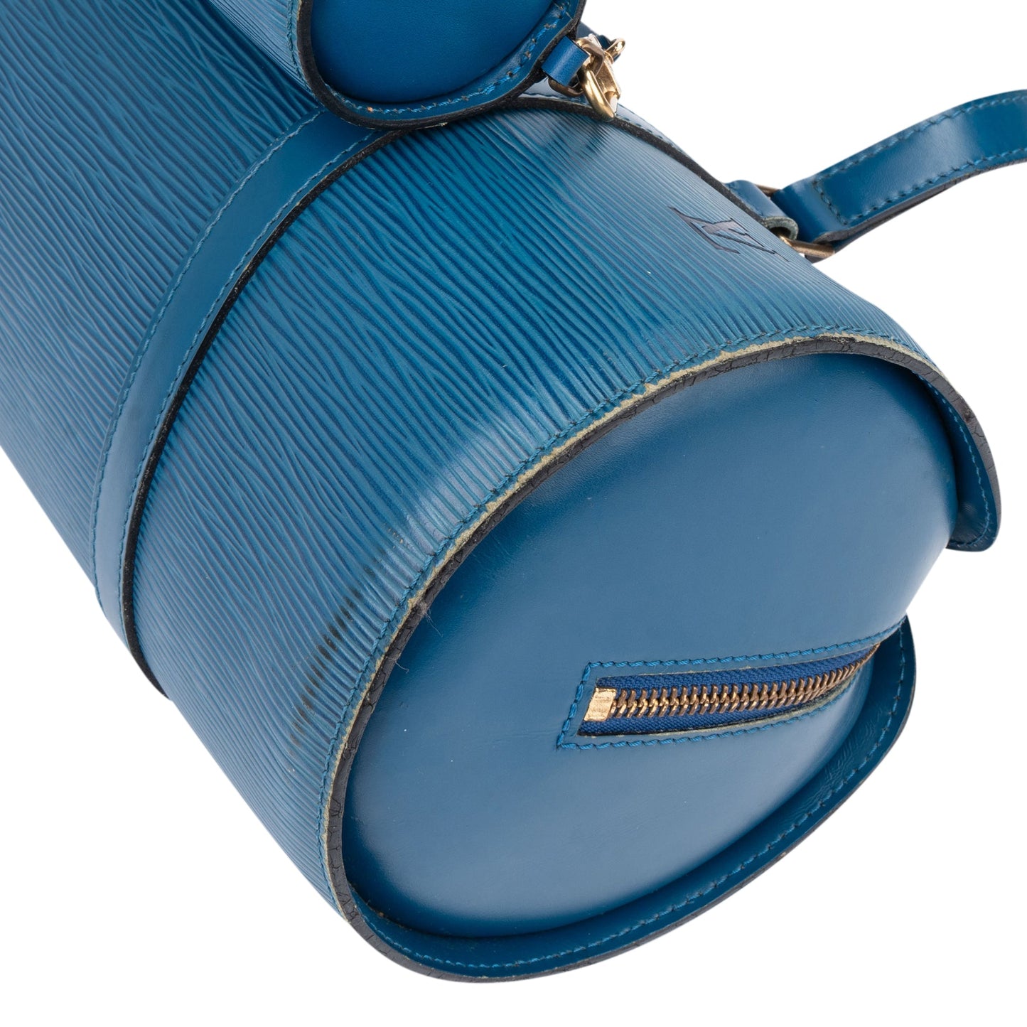 Louis Vuitton Bleu Epi Leather Soufflot Set Handbag