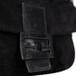 Fendi Black Fur Baguette Shoulder Bag