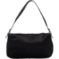 Fendi Black Fur Baguette Shoulder Bag