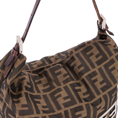 Fendi FF Monogram Zucca Hobo Shoulder Bag
